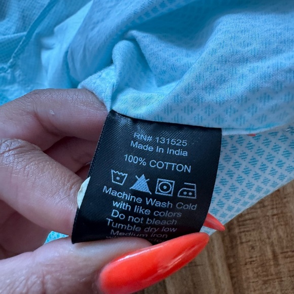 Monument 100% cotton white with Light Blue pattern Men's Shirt small NWT NEW - Picture 3 of 6